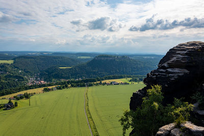 Scenic view of landscape against sky