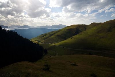 Scenic view of landscape against sky