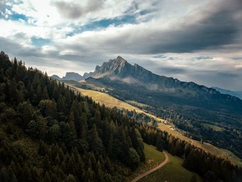 Panoramic view of landscape against sky