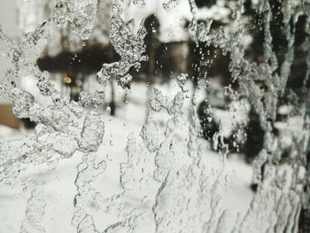 Full frame shot of wet window