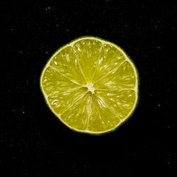 Directly above shot of lemon slice