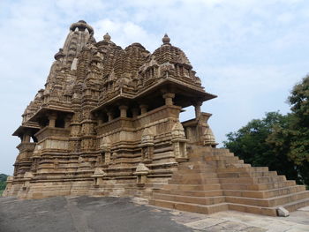 Low angle view of temple