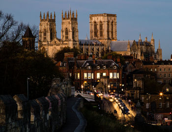 Cathedral against sky during sunset