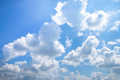 Low angle view of clouds in sky