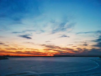 Scenic view of sky at sunset