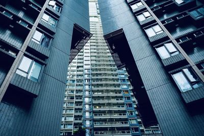 Low angle view of buildings in city