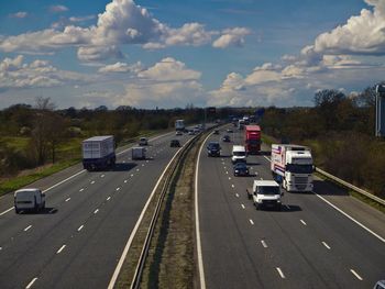 Road passing through highway