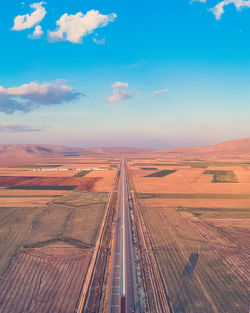 Panoramic view of road against sky