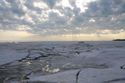 Scenic view of sea against sky
