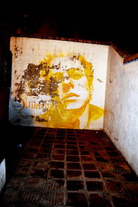 Illuminated lights at night