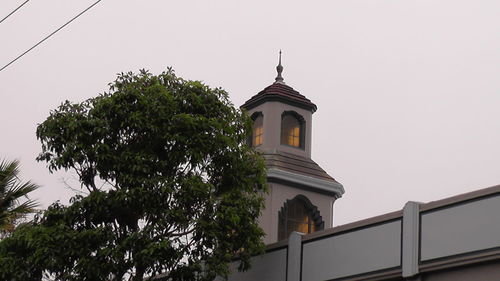 Low angle view of cathedral against clear sky