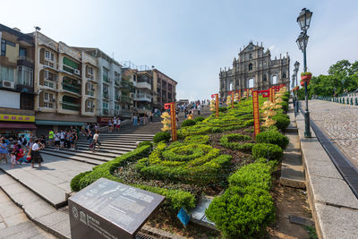 Buildings in a city