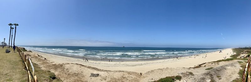Panoramic view of beach against sky