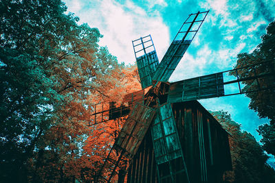 Low angle view of building against sky