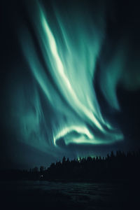 Scenic view of sky at night