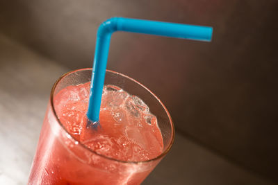 Close-up of drink on table