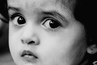 Close-up portrait of baby girl