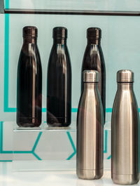 Close-up of bottles