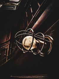 High angle view of drink on metal