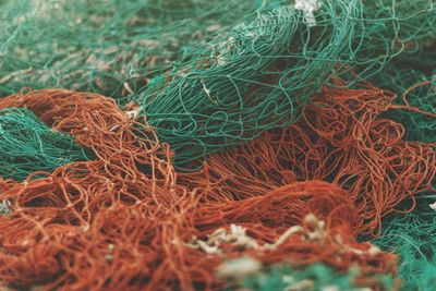 Close-up of fishing net