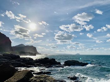 Scenic view of sea against sky