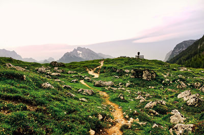 Scenic view of landscape against sky