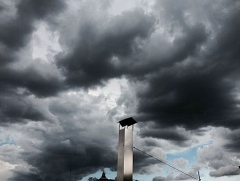 Low angle view of cloudy sky