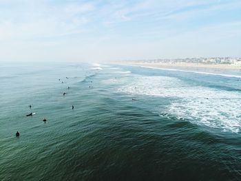 Scenic view of sea against sky