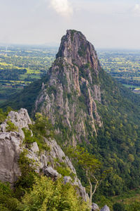 Scenic view of mountain against sky