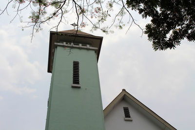 Low angle view of building against sky