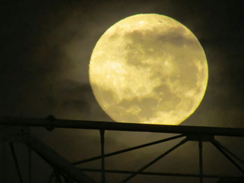 Low angle view of moon in sky