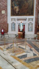 Statue in temple outside building