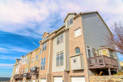 Low angle view of historic building against sky