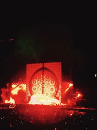 Light trails at night