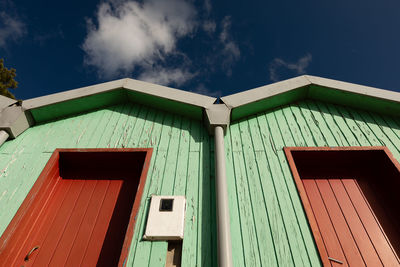 Low angle view of building against sky