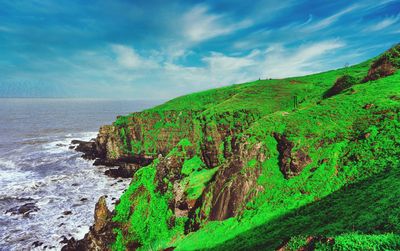 Scenic view of sea against sky