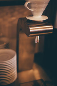 Close-up of coffee maker