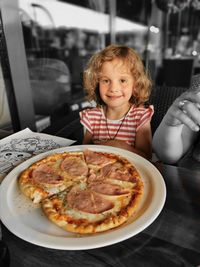 Portrait of a smiling man in plate