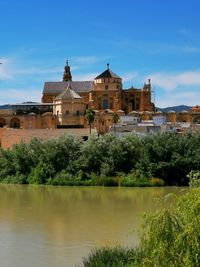 View of building by lake