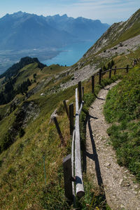 Footpath on mountain