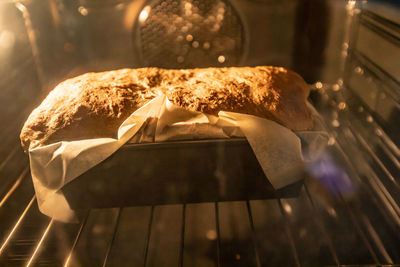 Close-up of food on table