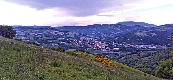 Scenic view of landscape against sky
