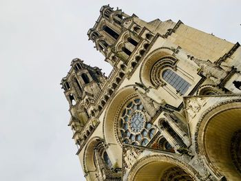 Low angle view of temple building against sky