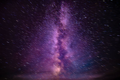 Low angle view of stars in sky at night