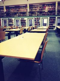 View of empty chairs