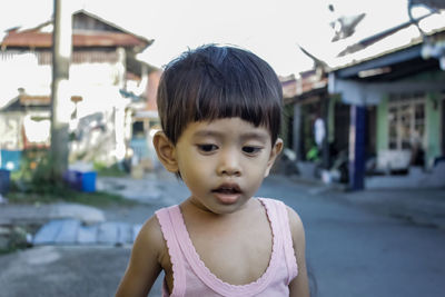 Portrait of cute girl