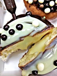 Close-up of ice cream in plate