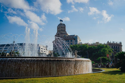 Fountain in park