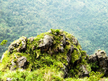 Scenic view of rock formations