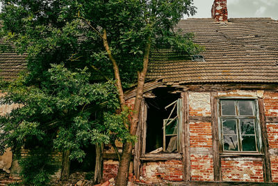 Low angle view of old building